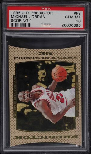 1996-97 Upper Deck Predictor Michael Jordan Scoring 1 PSA 10 Gem Mint Pop 10
