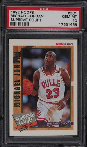 1992-93 Hoops Supreme Court Michael Jordan #SC1 PSA 10 Gem Mint