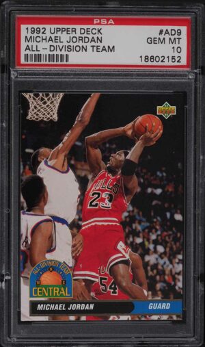 1992 Upper Deck Michael Jordan All-Division Team #AD9 PSA 10 Gem Mint