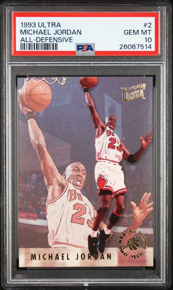 1993 Ultra Michael Jordan All-Defensive #2 PSA 10 Gem Mint