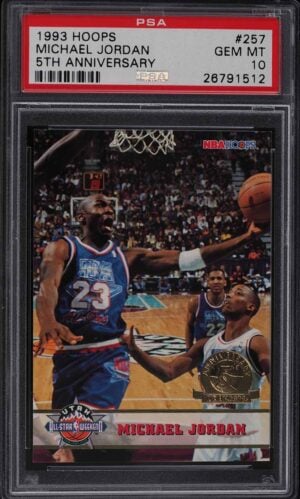 1993 Hoops Michael Jordan 5th Anniversary #257 PSA 10 Gem Mint