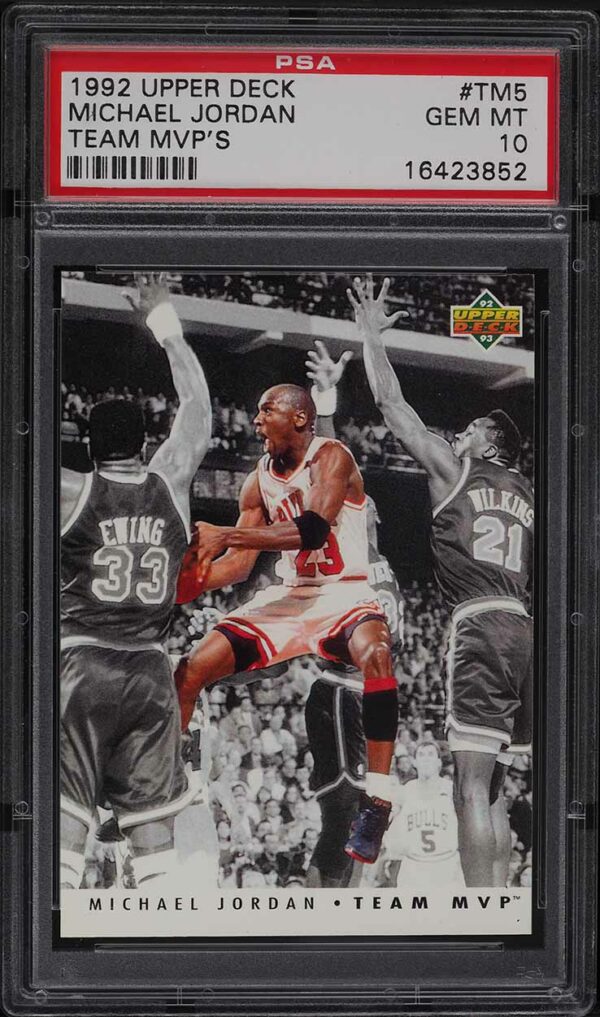1992 Upper Deck Michael Jordan Team MVP's #TM5 PSA 10 Gem Mint