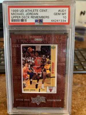 1999 Upper Deck Athlete of the Century Michael Jordan Upper Deck Remembers #UD1 PSA 10 Gem Mint
