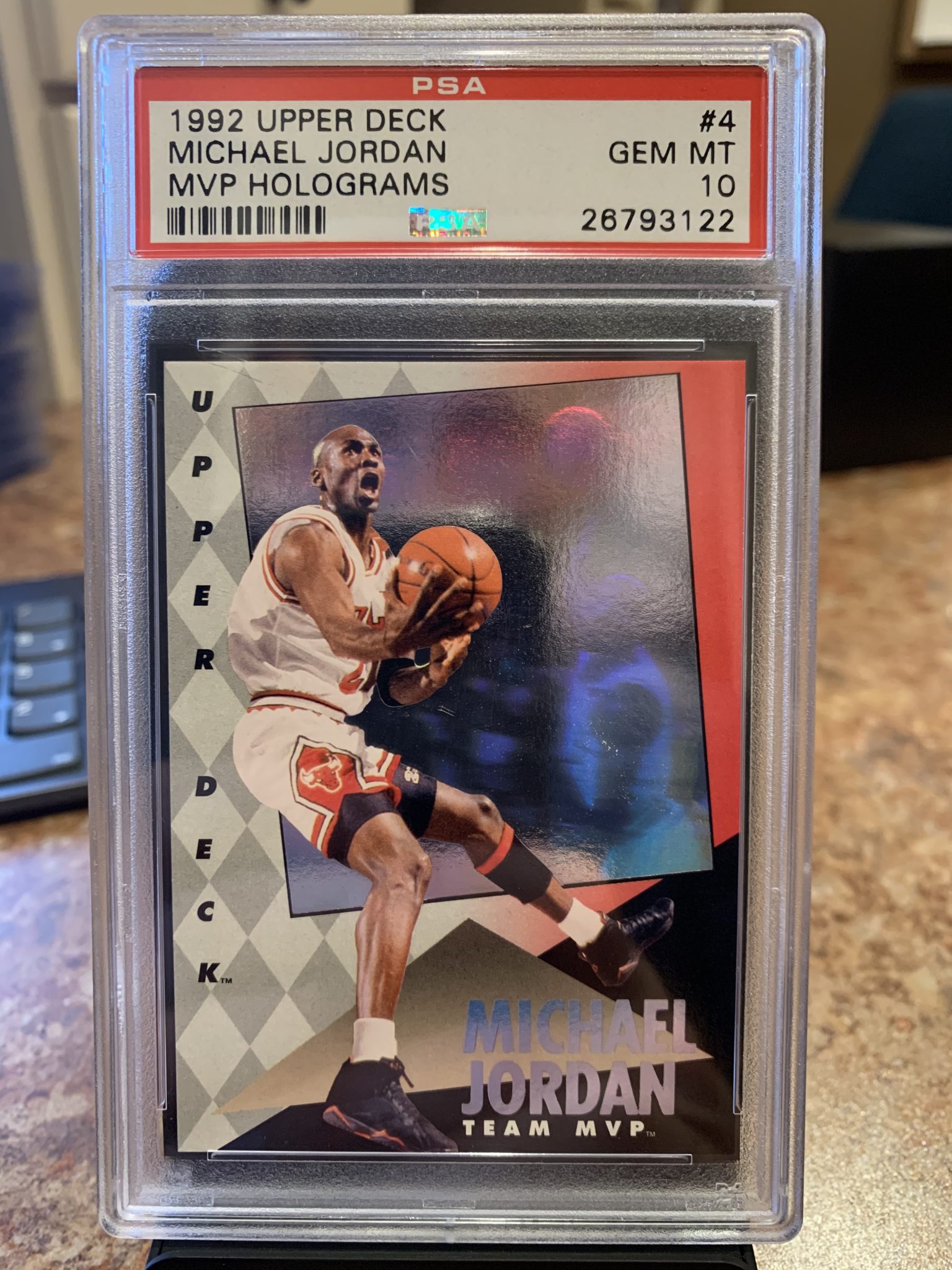 1992 Upper Deck Michael Jordan MVP Holograms 4 PSA 10 Gem Mint MJ Collection