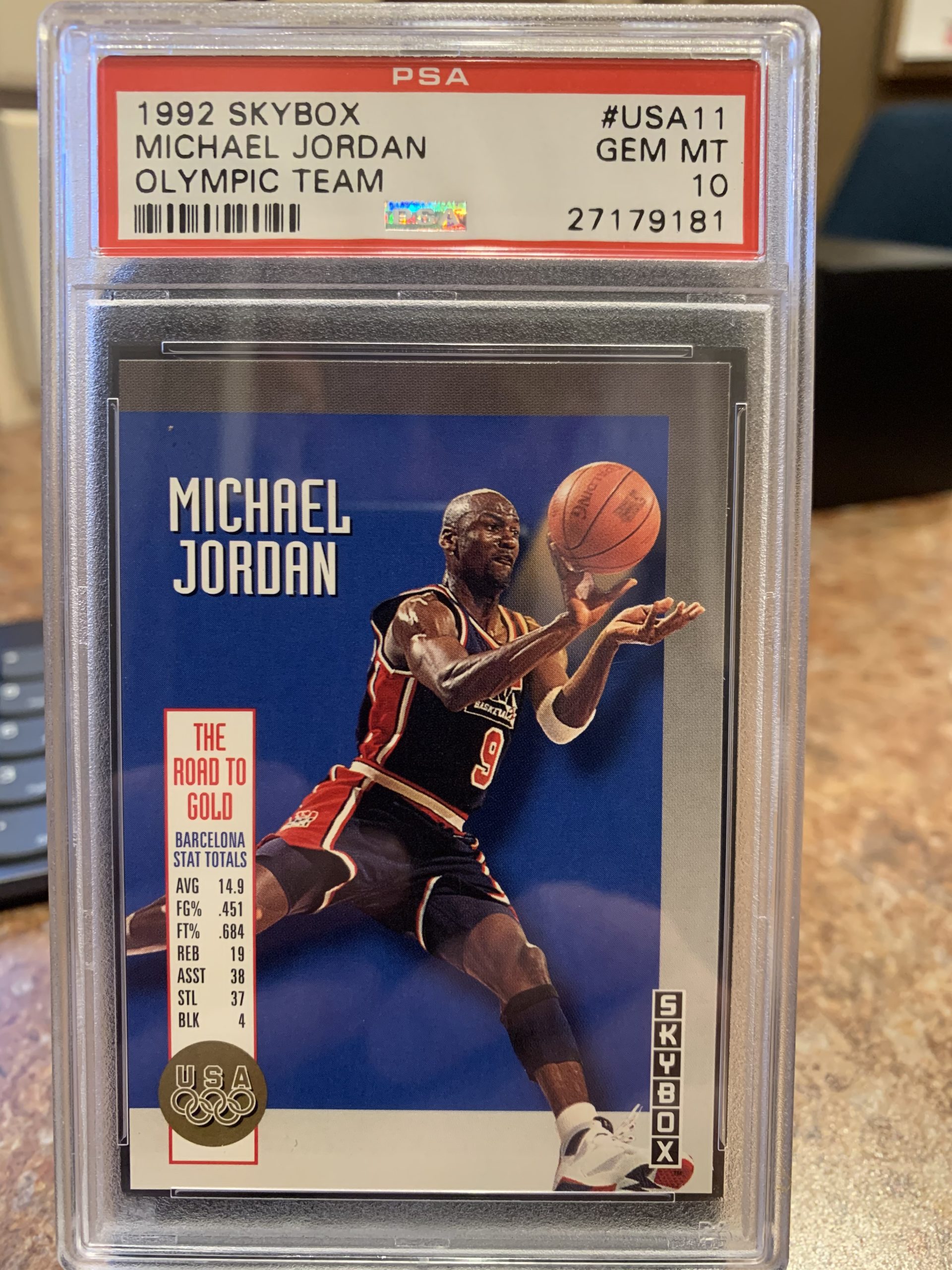 1992 Skybox Michael Jordan Olympic Team #USA11 PSA 10 Gem Mint - MJ