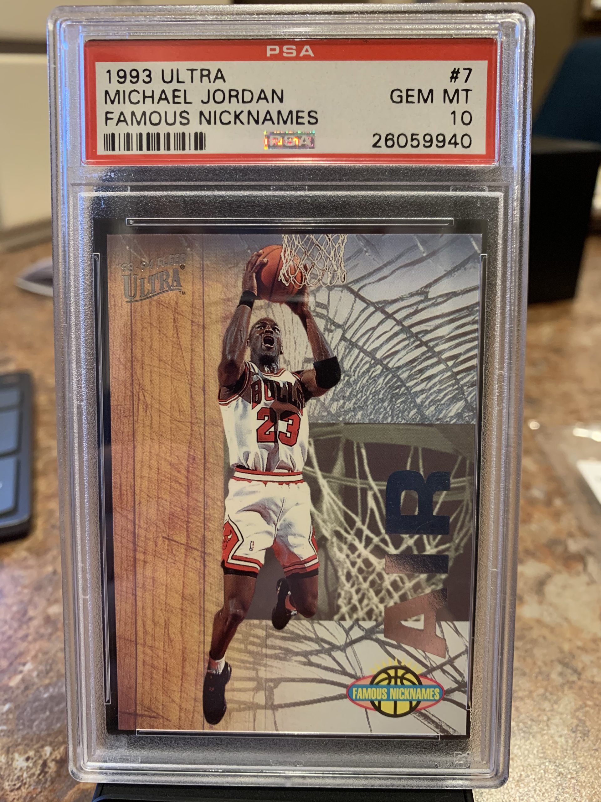 1993 Ultra Michael Jordan Famous nicknames #7 PSA 10 Gem Mint - MJ ...