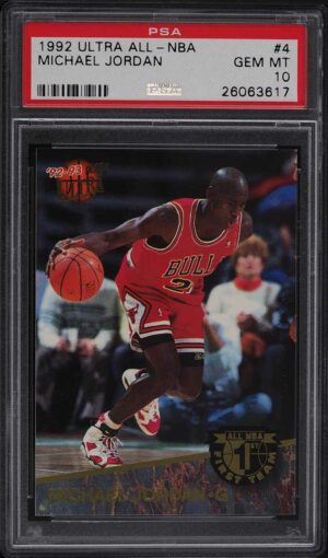 1992-93 Ultra All-NBA Michael Jordan #4 PSA 10 Gem Mint