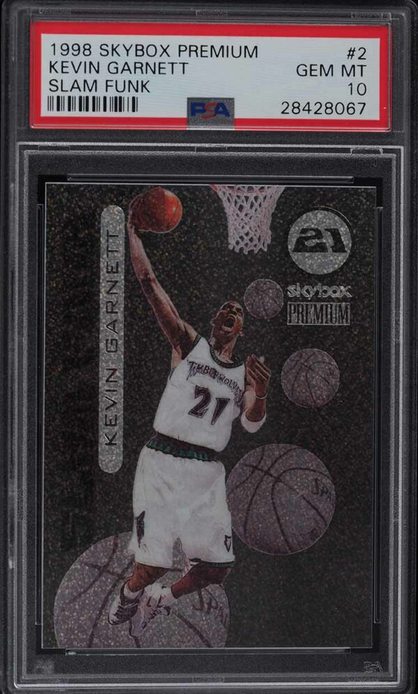 1998-99 Skybox Premium Kevin Garnett Slam Funk #2 PSA 10 Gem Mint