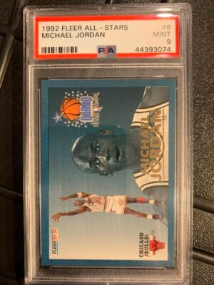 1992-93 Fleer All-Stars Michael Jordan #6 PSA 9 Mint