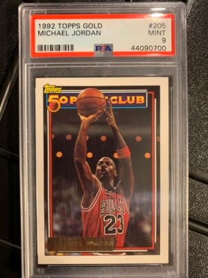 1992 Topps Gold Michael Jordan #205 PSA 9 Mint