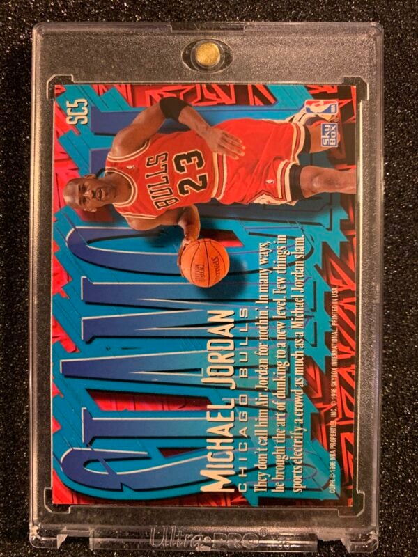 1996-97 Skybox Z-Force Slam Cam Michael Jordan #SC5 - Image 2