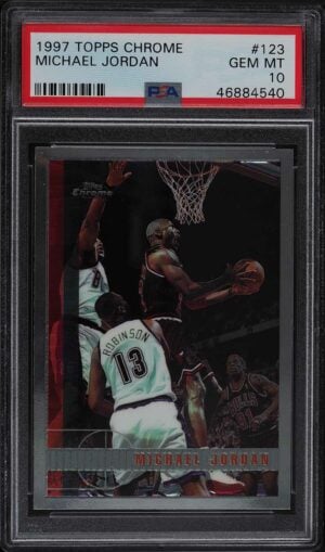 1997-98 Topps Chrome Michael Jordan #123 PSA 10 Gem Mint