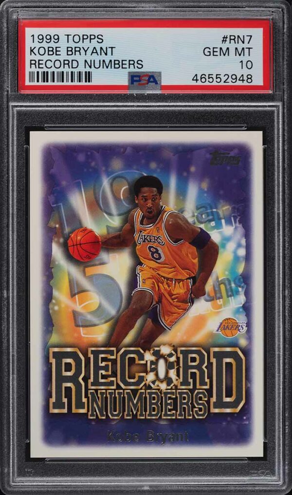 1999-00 Topps Record Numbers Kobe Bryant #RN7 PSA 10 GEM MINT