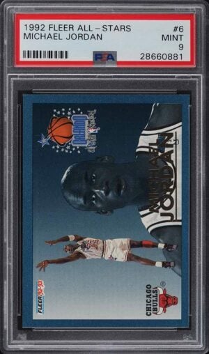 1992-93 Fleer All-Stars Michael Jordan #6 PSA 9 MINT