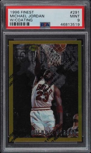 1996-97 Finest Gold w/Coating Michael Jordan #291 PSA 9 MINT