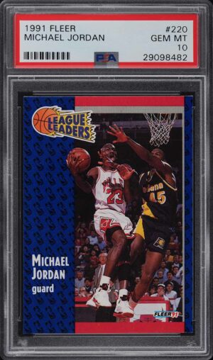 1991-92 Fleer Basketball Michael Jordan #220 PSA 10 GEM MINT