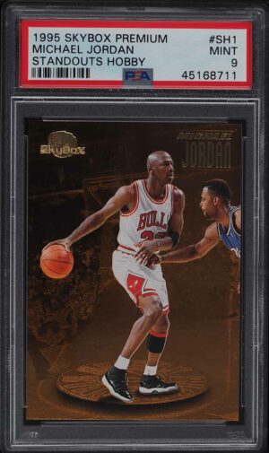 1995-96 Skybox Premium Standouts Hobby Michael Jordan #SH1 Michael Jordan PSA 9 Mint