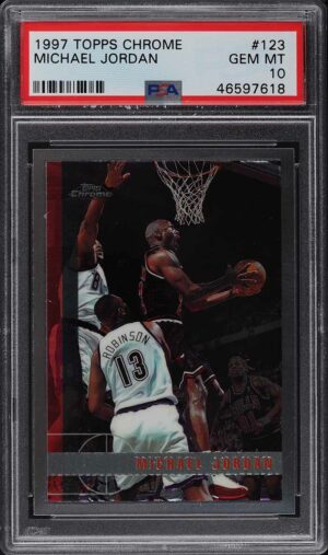 1997-98 Topps Chrome Michael Jordan #123 PSA 10 GEM MINT