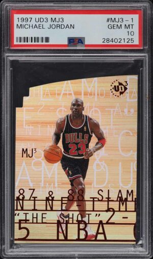1997-98 UD3 MJ3 Die-Cut Michael Jordan #MJ3-1 PSA 10 GEM MINT