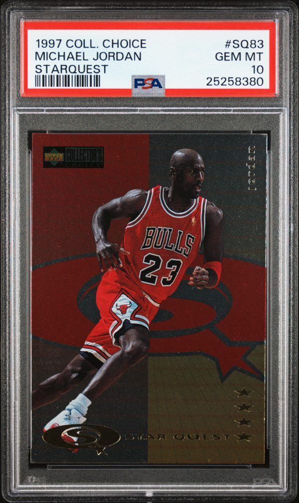 1997-98 Collector's Choice Starquest Michael Jordan #SQ83 PSA 10 GEM MINT