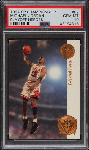 1994-95 SP Championship Playoff Heroes Michael Jordan #P2 PSA 10 GEM MINT