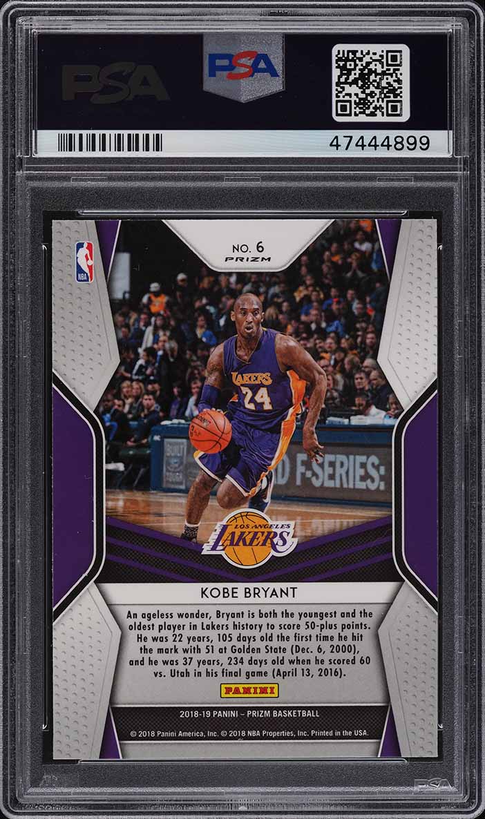 2019 Panini Prizm Kobe Bryant #8 – MGS Graded 10 Gem Mint, Los Angeles Lakers
