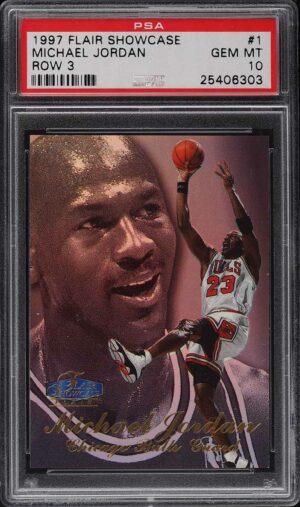 1997-98 Flair Showcase Row 3 Michael Jordan #1 PSA 10 GEM MINT