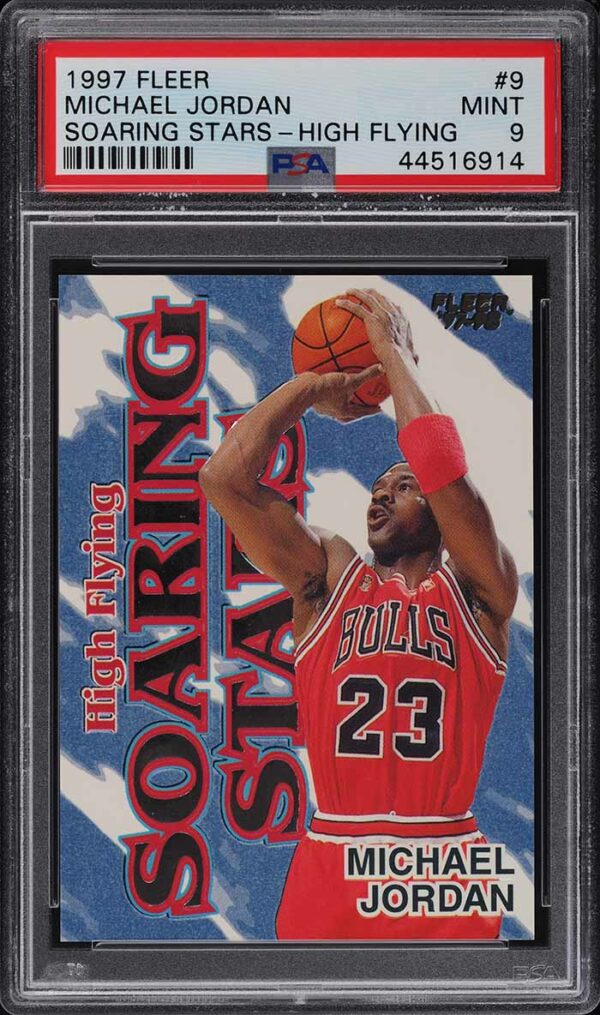 1997-98 Fleer Soaring Stars High Flying Michael Jordan #9 PSA 9 MINT
