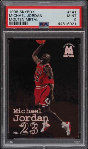1998-99 Skybox Molten Metal Michael Jordan #141 PSA 9 MINT