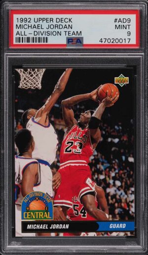 1992-93 UPPER DECK ALL-DIVISION TEAM MICHAEL JORDAN #AD9 PSA 9 MINT