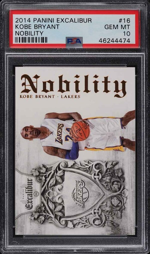2014-15 PANINI EXCALIBUR NOBILITY KOBE BRYANT #16 PSA 10 GEM MINT POP 4