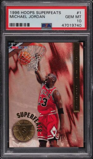 1996-97 HOOPS SUPERFEATS MICHAEL JORDAN #1 PSA 10 GEM MINT