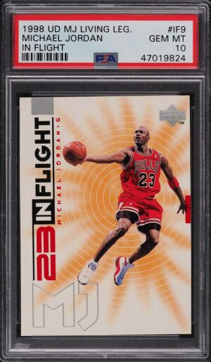 1998-99 UPPER DECK MJ LIVING LEGEND IN FLIGHT MICHAEL JORDAN #IF9 PSA 10 GEM MINT