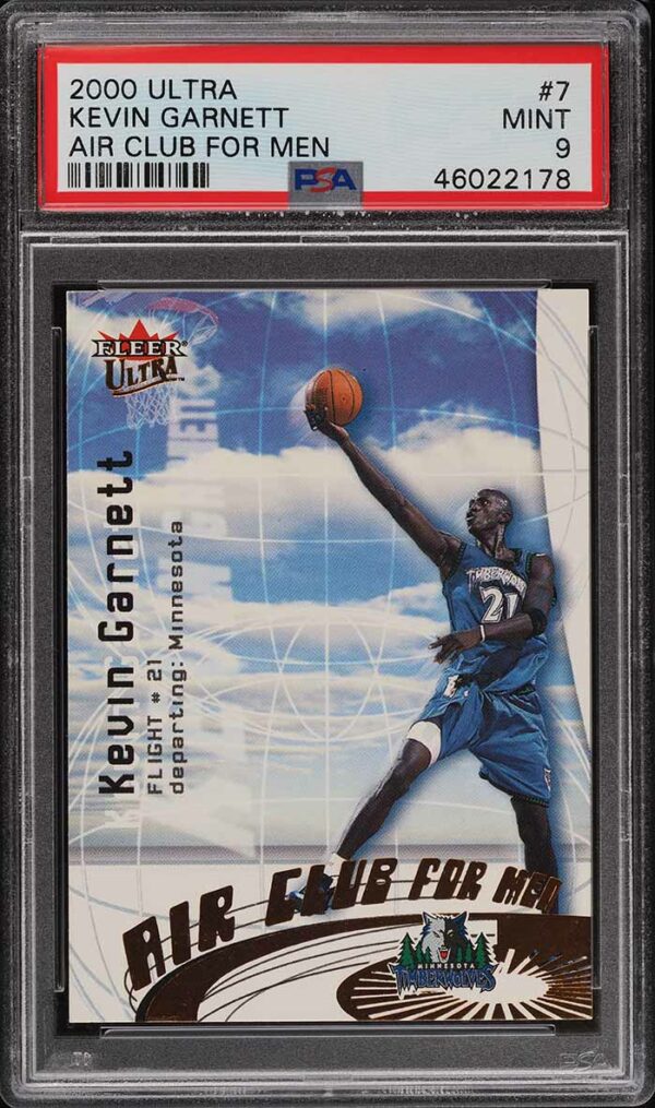 2000-01 ULTRA AIR CLUB FOR MEN KEVIN GARNETT #7 PSA 9 MINT