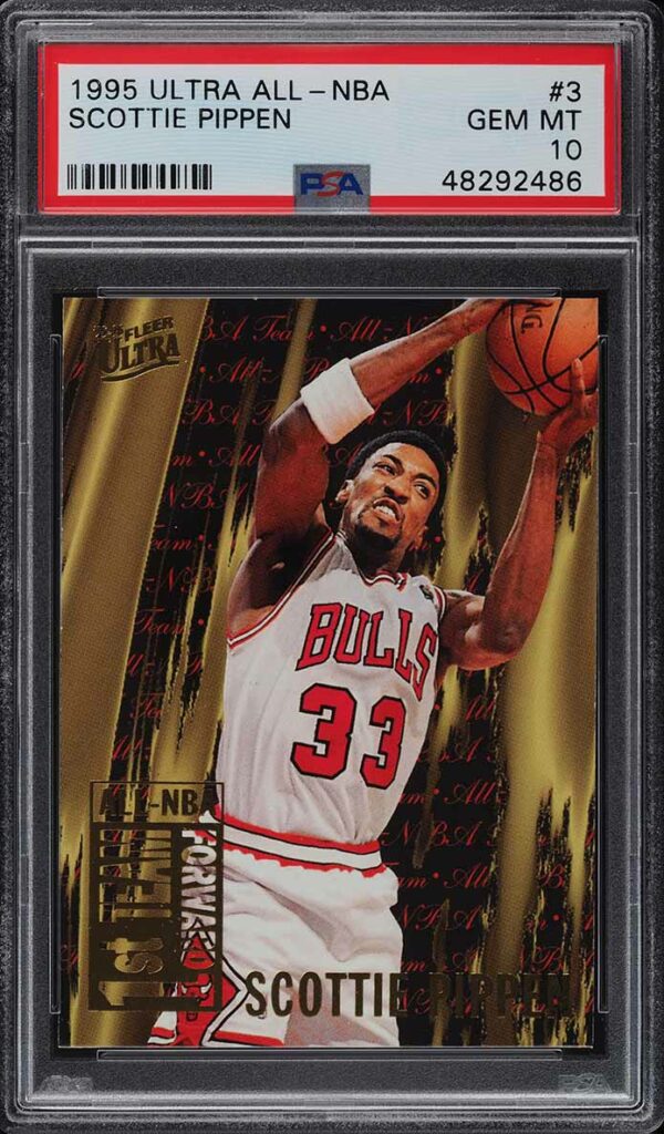 1995-96 ULTRA ALL-NBA SCOTTIE PIPPEN #3 PSA 10 GEM MINT POP 2