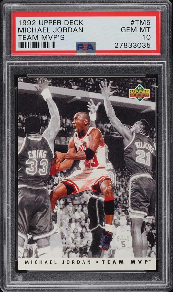 1992-93 UPPER DECK TEAM MVP'S MICHAEL JORDAN #TM5 PSA 10 GEM MINT