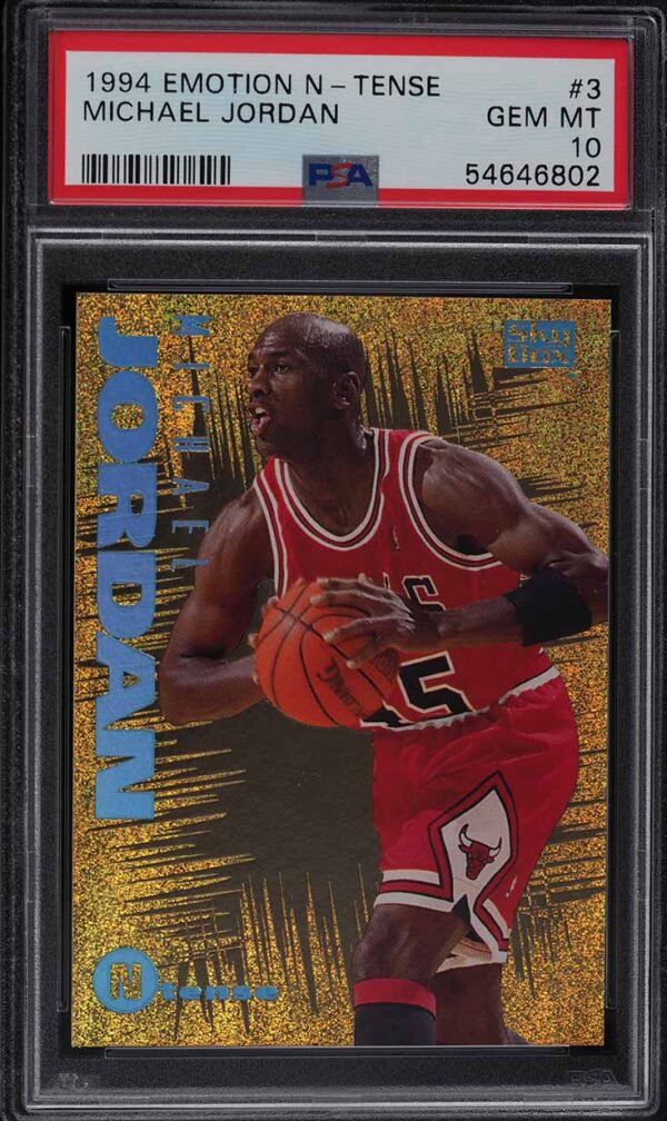 1994-95 SKYBOX E-MOTION N-TENSE MICHAEL JORDAN #3 PSA 10 GEM MINT