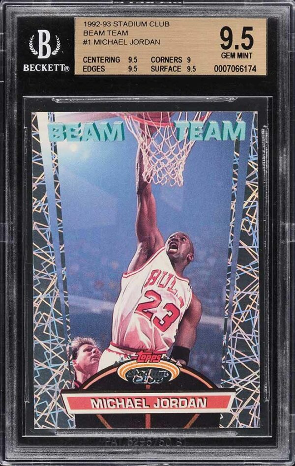 1992 Stadium Club Beam Team Michael Jordan #1 BGS 9.5 Gem Mint