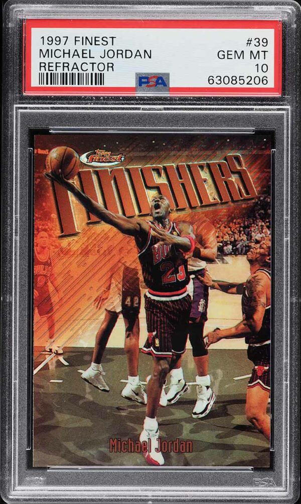 1997-98 FINEST REFRACTOR MICHAEL JORDAN #39 PSA 10 GEM MINT