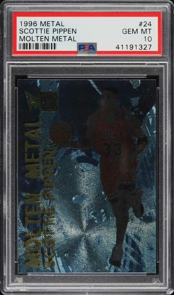 1996-97 METAL MOLTEN METAL SCOTTIE PIPPEN #24 PSA 10 GEM MINT