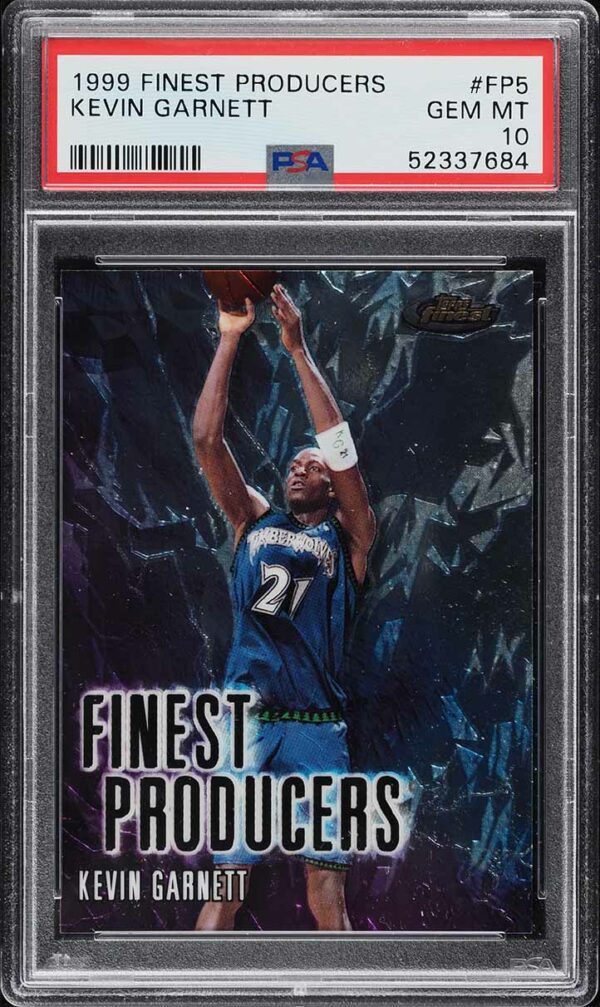 1999-00 FINEST PRODUCERS KEVIN GARNETT #FP5 PSA 10 GEM MINT POP 4