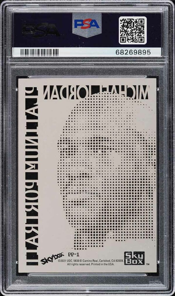 2021 METAL UNIVERSE CHAMPIONS PLATINUM PORTRAITS MICHAEL JORDAN #PP-1 PSA 10 GEM MINT - Image 2