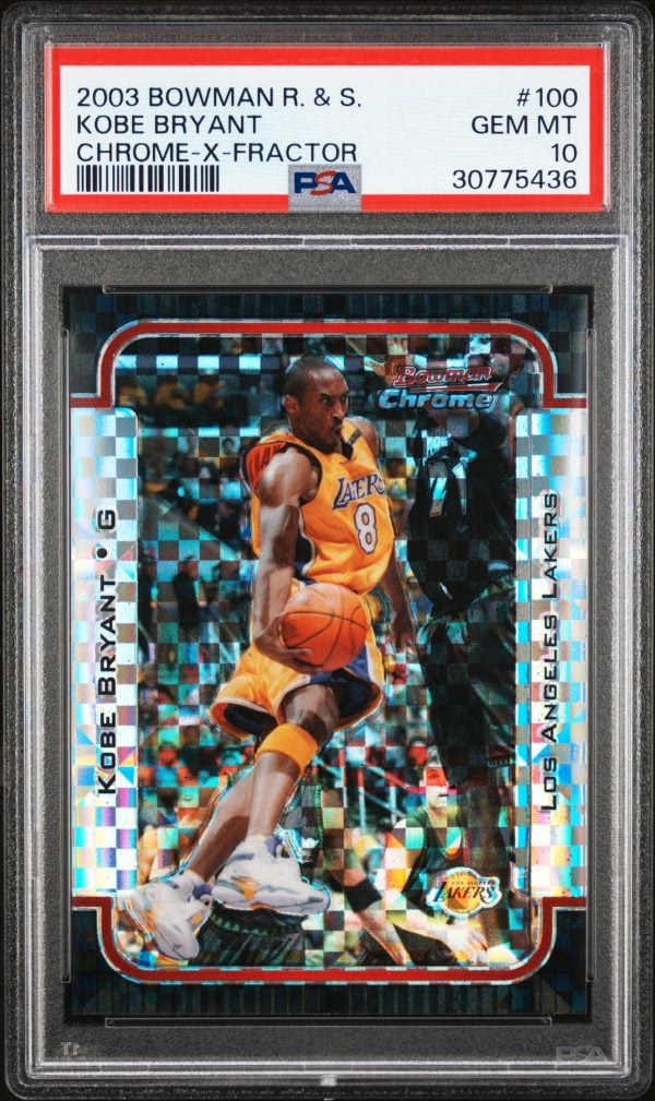 2003-04 BOWMAN CHROME ROOKIES & STARS XFRACTOR KOBE BRYANT /150 #100 PSA 10 GEM