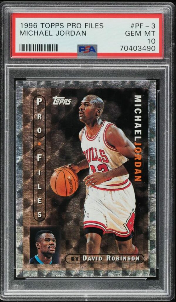 1996-97 Topps Pro Files Michael Jordan #PF-3 PSA 10 Gem Mint