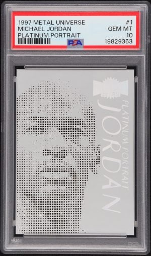 1997-98 METAL UNIVERSE PLATINUM PORTRAITS MICHAEL JORDAN #1 PSA 10 GEM MINT