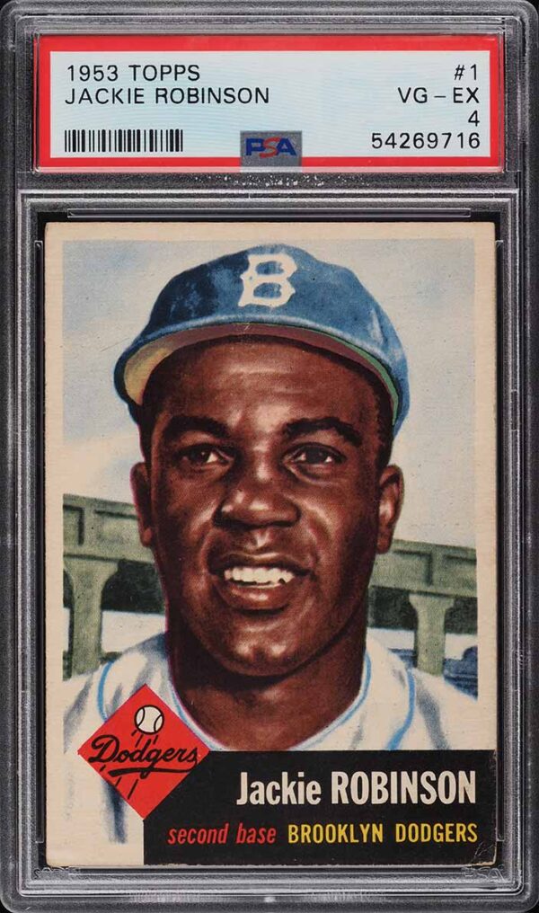 1953 TOPPS JACKIE ROBINSON #1 PSA 4