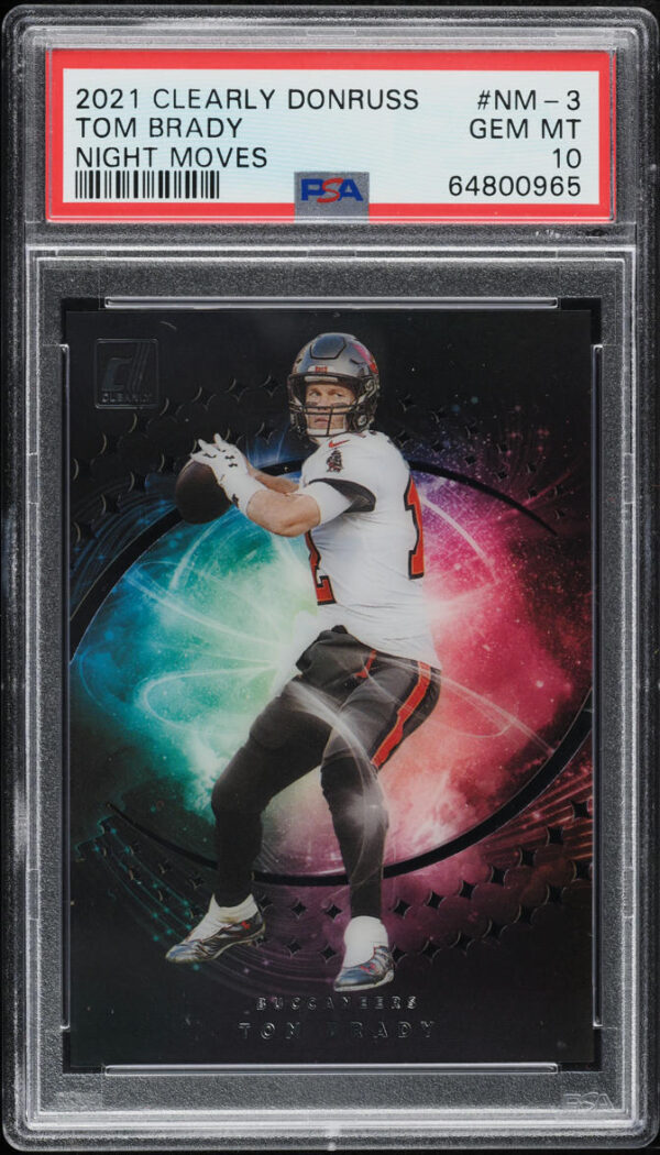 2021 PANINI CLEARLY DONRUSS NIGHT MOVES TOM BRADY #NM-3 PSA 10 GEM MINT