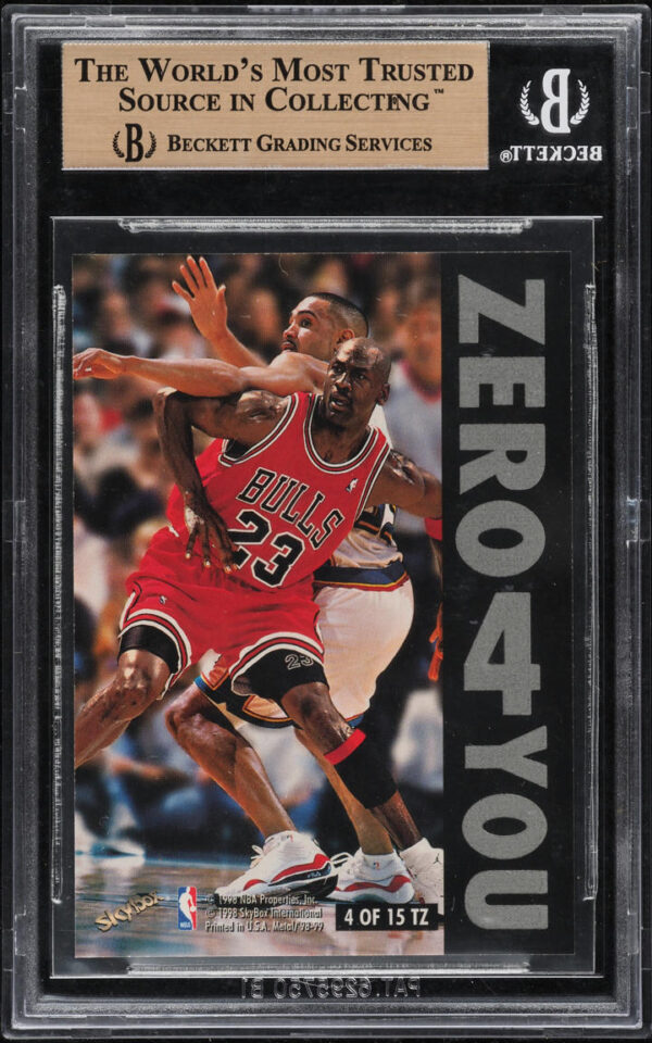 1998-99 Metal Universe Two 4 Me, Zero 4 You Michael Jordan #4 BGS 9.5 Gem Mint - Image 2