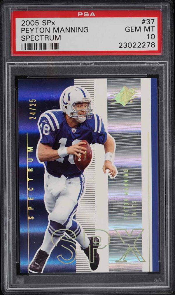 2005 SPX SPECTRUM PEYTON MANNING /25 #37 PSA 10 GEM MINT