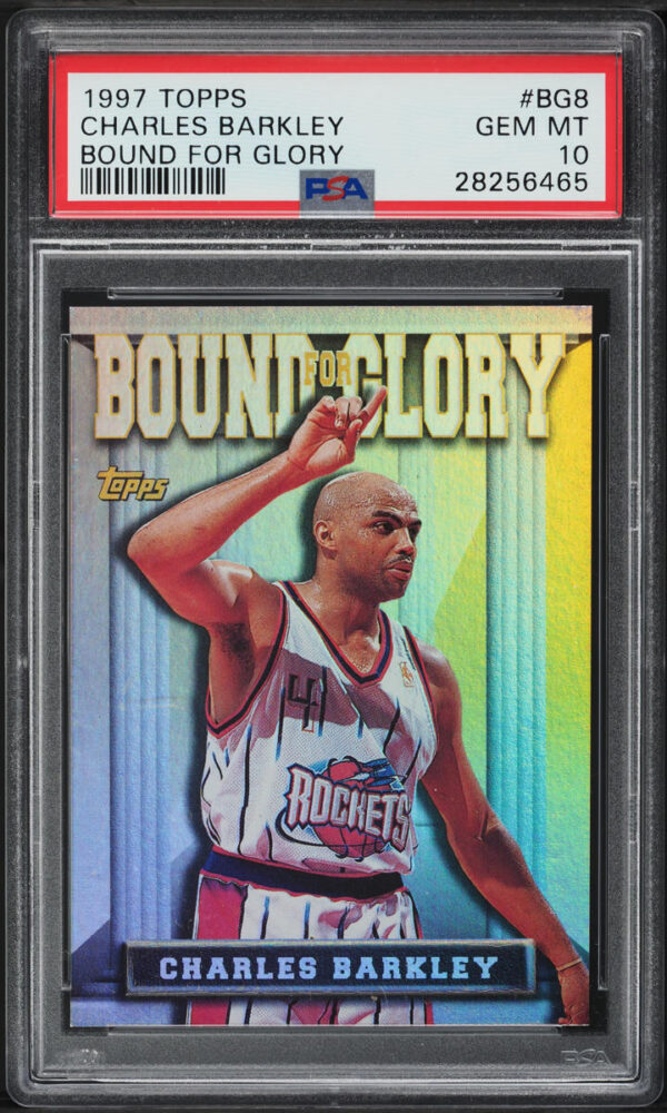 1997-98 TOPPS BOUND FOR GLORY CHARLES BARKLEY #BG8 PSA 10 GEM MINT